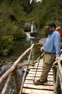 Below the falls