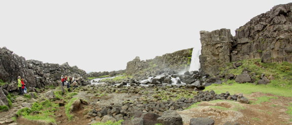 fish-eye of Öxarárfoss