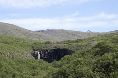 Svartifoss from a distance