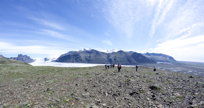 Above the glacier, I