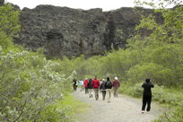 Entering Ásbyrgi