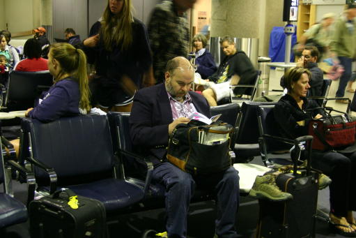 Mark at LAX, first day of travel