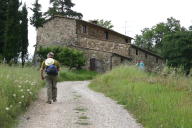 Mark on country lane