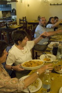 Left side of luncheon table