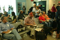 Mark waits at Fiumicino