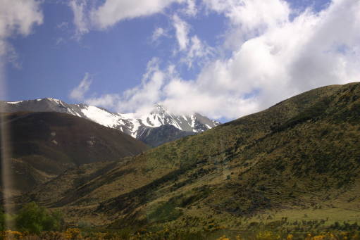 View out bus window