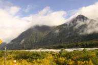 Driving along the Taramakau