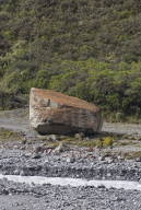 huge rock down below