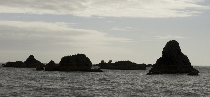 Rocks off shore