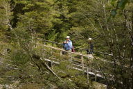 Tom and Mark standing on a bridge