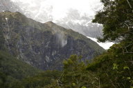 First view of the Rob Roy Glacier