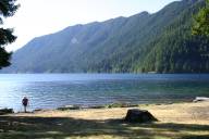 looking out on Lake Crescent