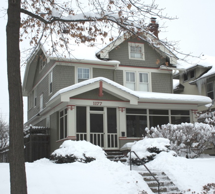 The house in snow