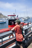 Waiting to get onto the tour boat