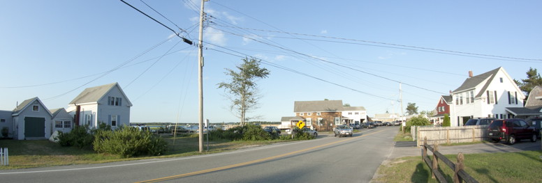 Cottage on left, Little House on right