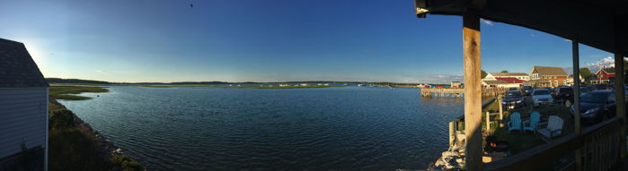 panorama of the horizon, late afternoon