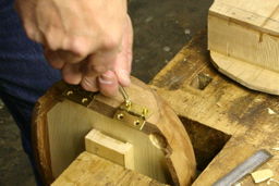 attaching a hinge