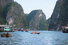 A pair of kayakers in view