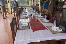 foodless restaurant table