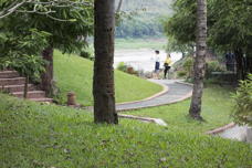 winding path down to the river