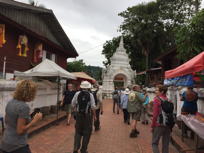 walking toward a temple