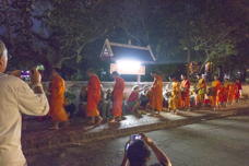 monks walking by