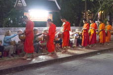 younger monks begging
