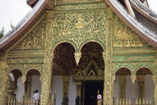 Wat Haw Pha Bang in close-up shot