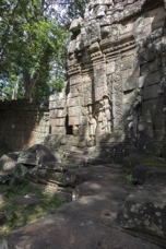 weathered statuary in niches