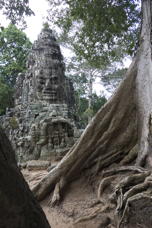 Scenic view of tower, with tree