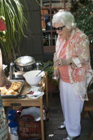 Carol McO cooking waffles