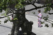 kimono-clad woman