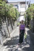 Cindy in an alley