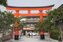 Entrance torii, from inside