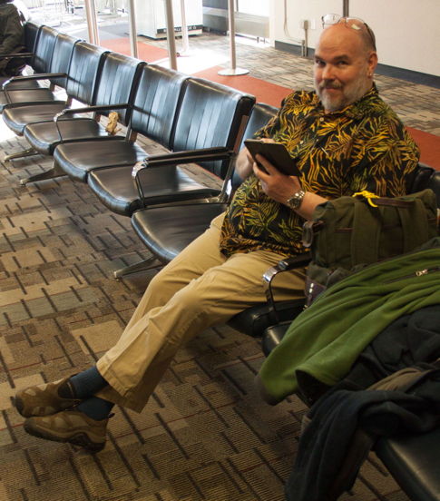 Mark waits at MSP