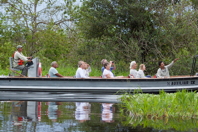 Several others of our group on another skiff