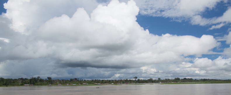 wide shot of beautiful sky