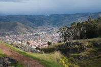 Beautiful view down to Cusco below