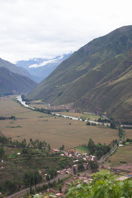 valley below, mountains behind, I