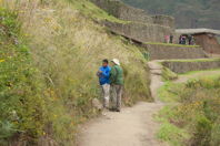 Mark and Rubén with ruins behind