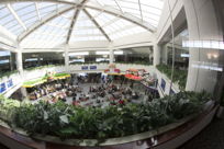 Looking down on the Food Court