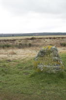 Commemoration of some of the clans whose members died here Cenotaph on Culloden Field