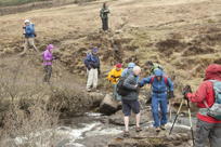 Fording a stream