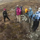 Group picture in dun landscape