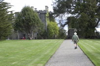 Mark, walking on manse grounds