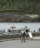 Mark walking by the waterside