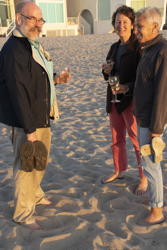 Dar, Sue, and Mark on the beach, II