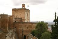 Looking towards the top of the Alcazaba