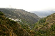 Looking down into Pampaneira