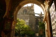 cathedral through doorway